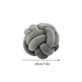 thumbnail image 2 of Knot Ball Pillow, Velvet Round Knotted Pillow Cushion Home Decorative, Knot Pillow for Home Sofa Couch Bedroom Living Room Decor, 2 of 2