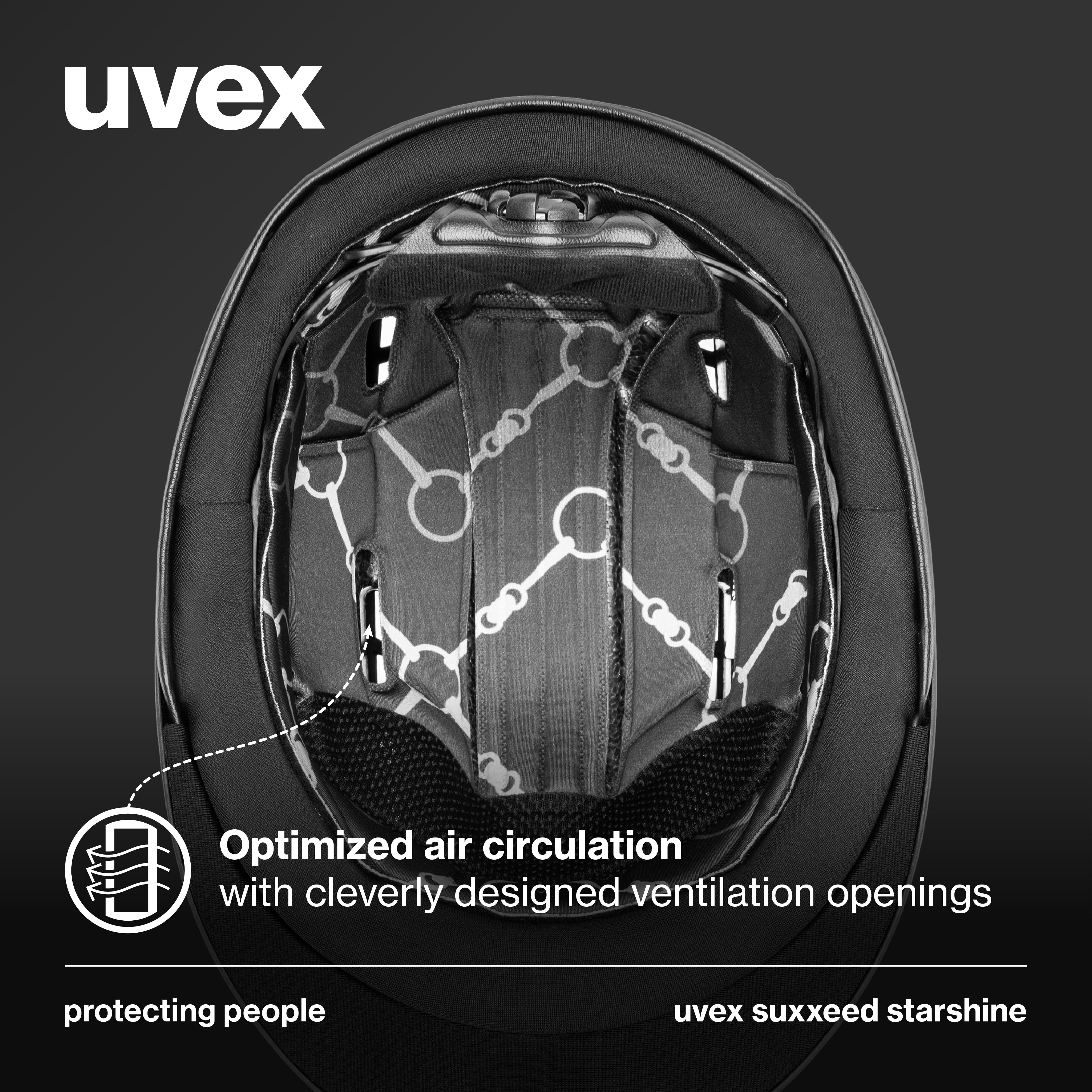 Uvex Suxxeed Starshine Equestrian Helmet with Swarovski Crystals