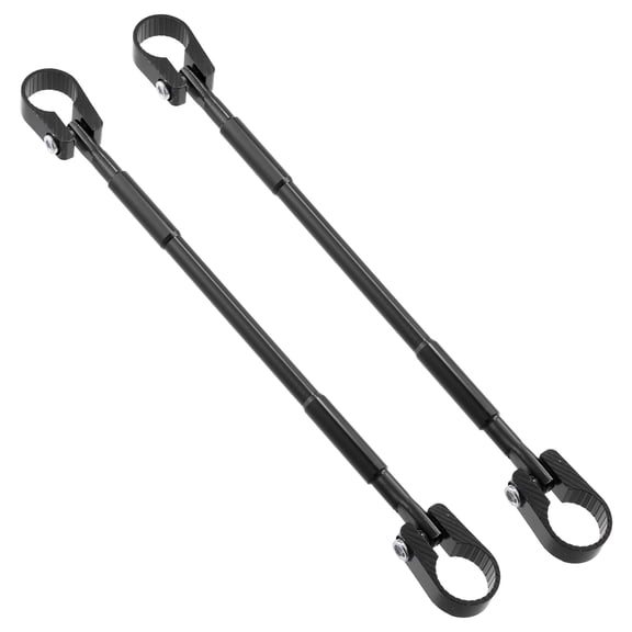 Unique Bargains 2pcs Universal 22mm Aluminum Alloy Motorcycle Balance Bar Crossbar Handlebar Accessories Black