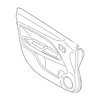 Genuine OE Mitsubishi Door Trim Panel - 7221C993XB