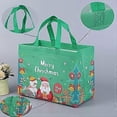 thumbnail image 3 of Christmas Tote Bags, 6 Pack Gift Bags with Handle Reusable Festive Grocery Shopping Bags for Christmas Party, 3 of 5