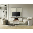 thumbnail image 7 of WAMPAT 75" Fireplace TV Stand,Farmhouse Wooden Entertainment Center with 18" Fireplace, Modern Sliding Barn Door and Storage Shelves for Living Room,Cream White, 7 of 7