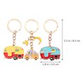 thumbnail image 2 of 3pcs Metal Key Chains Metal Key Rings Metal Key Decorations Bag Hanging Ornaments, 2 of 8
