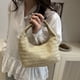 thumbnail image 3 of Bolso de hombro a rayas | Bolso de poliéster tejido a mano, ligero y duradero, elegante y a la moda, ideal para uso diario, para mujer, para desplazamientos urbanos, bandolera, bolso de, 3 of 8