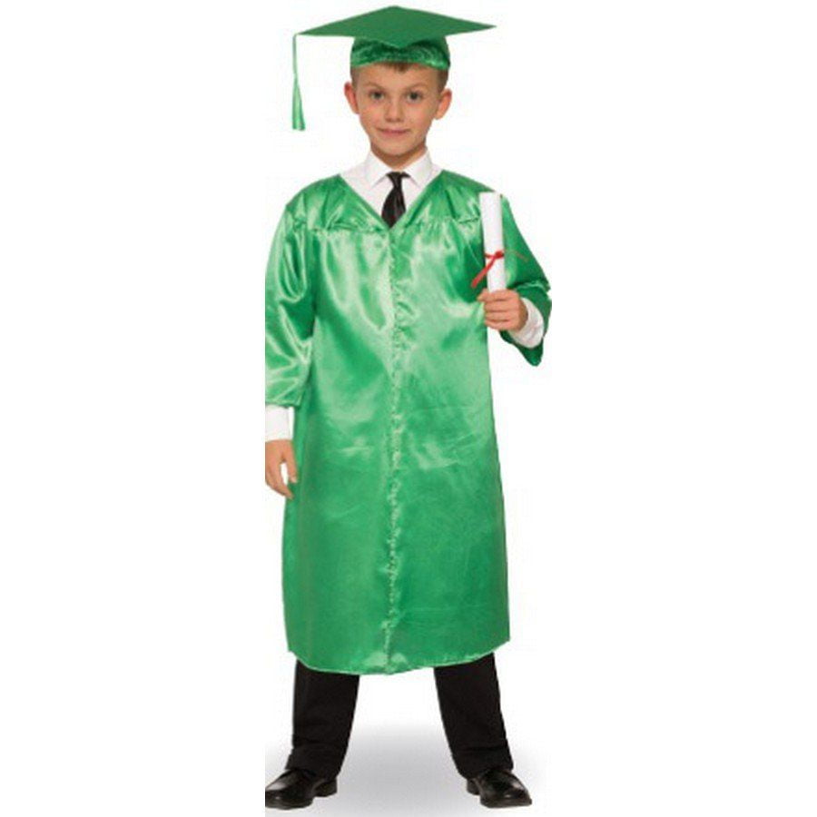 Green Graduation Child Robe OneSize