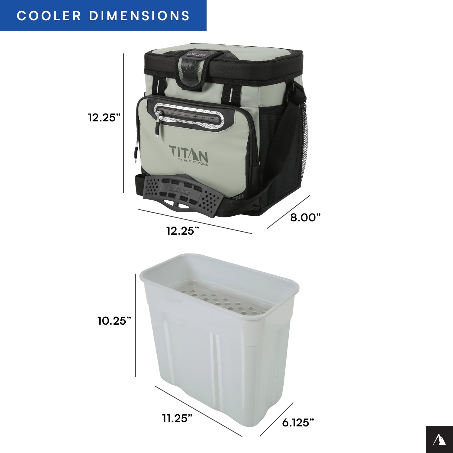 Titan by Arctic Zone 16 Can Zipperless Soft Cooler, Seagrass