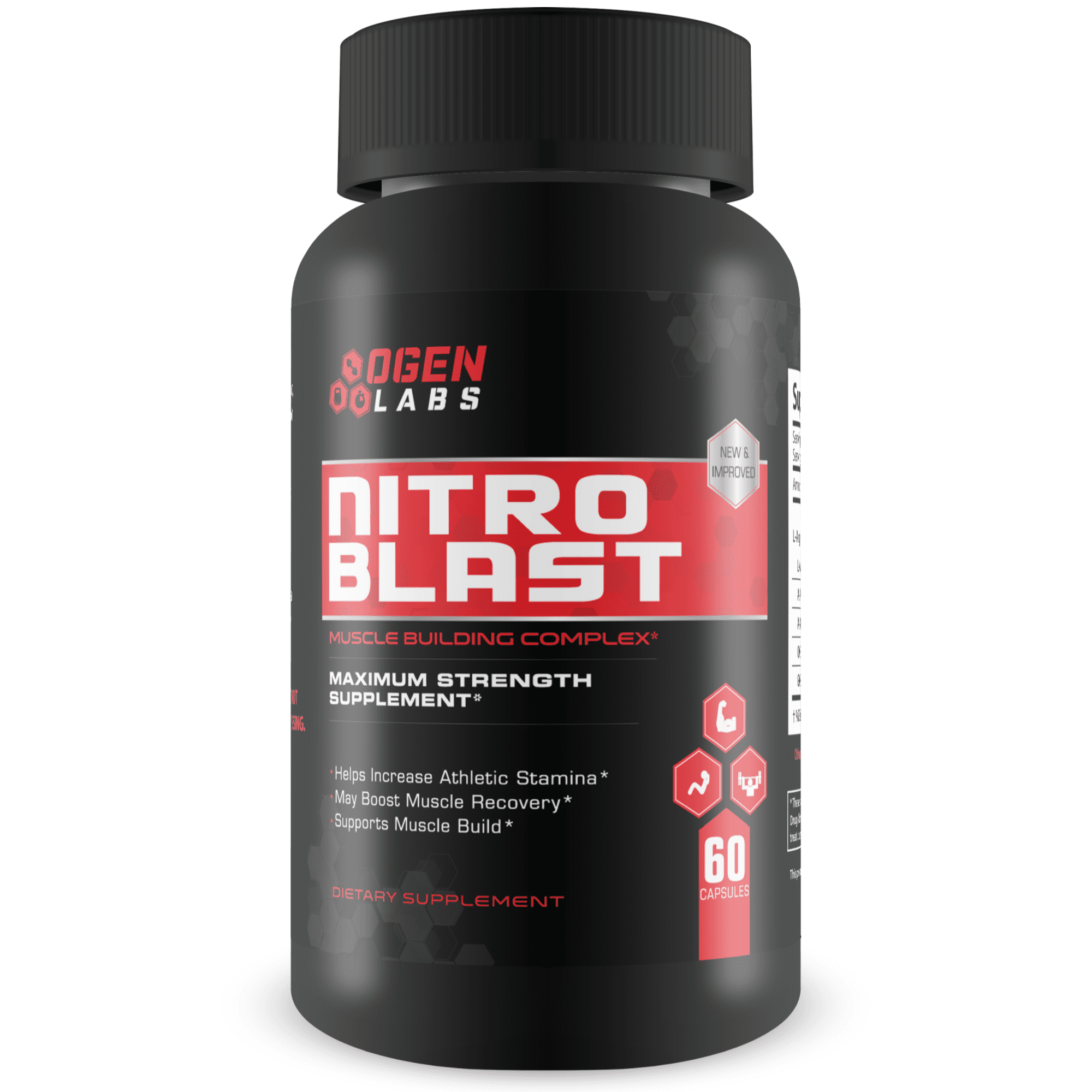 Nitro Blast Pre Workout Nitric Oxide Booster Supplement with LArginine