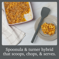 thumbnail image 2 of Tovolo Flex Core Scoopula Silicone Multifunction Spoon Spatula Combo Charcoal Gray, BPA Free Spatula Spoon Silicone Heat Resistant Spoonula, Scoop and Serve Spatula Combo Kitchen Utensils, 2 of 6