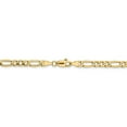 thumbnail image 3 of 14k Yellow Gold 4.40mm Semi-Solid Figaro Chain, 3 of 4