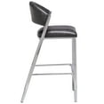 thumbnail image 3 of Hillsdale Molina 30 Metal Contemporary Bar Stool in Gray/Chrome, 3 of 8
