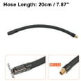thumbnail image 4 of Adaptador de mandril de manguera de extensión de inflador de neumáticos roscado de 20 cm, tubo de bomba de aire, válvula de neumático, tubo de conexión negro para coche, camión, bicicleta, MTB, goma de cobre Unique Bargains mandriles de llantas, 4 of 7