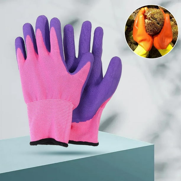 Kids Gardening Gloves Washable Gloves Work Gloves for 8 to 12 Ages D 