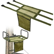 Universal Tree Stand Seat Replacement with Pocket, 16 X 12Inch Lightweight Replacement Treestand Seat with Adjustable Strap Hunting Accessories Fits All Ladder Stand