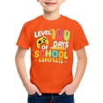 thumbnail image 3 of Gzbliryd Graphic T-Shirt White T Shirts Letter Print T Shirt Top Cute Casual Tops for Teens Summer Tops Summer Clothes for Teens (Orange,6-7 Years), 3 of 3