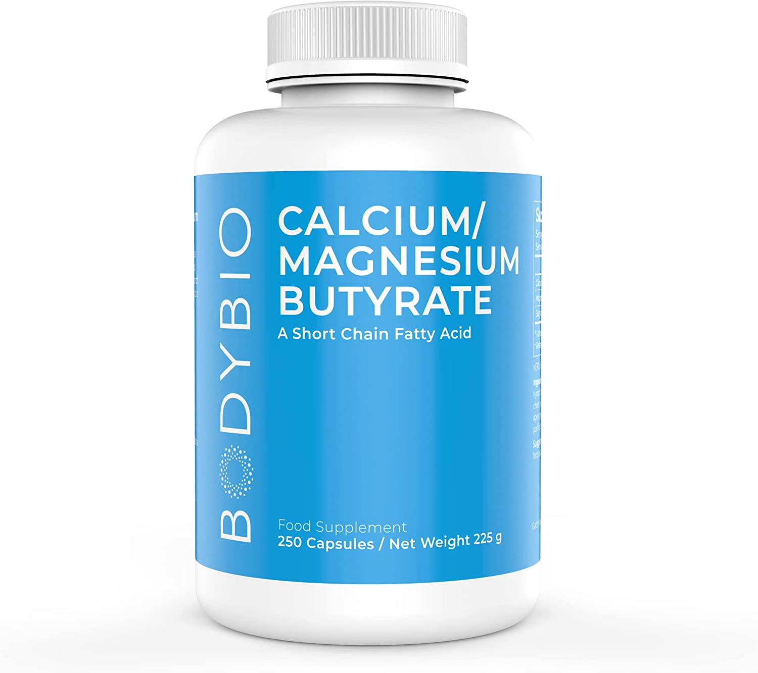 BodyBio Butyrate with Calcium & Magnesium Supports Healthy Digestion