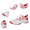 thumbnail image 4 of Rokment Couples Running Walking Tennis Shoes for Women Men Unisex Breathable Mesh Basketball Volleyball Badminton Training Sneakers Red Size 9.5, 4 of 6