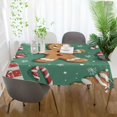 thumbnail image 3 of Yayeee Tablecloths 54" x 72" Rectangle Wrinkle Resistant Party Table Cover, Christmas Gingerbread, 3 of 8