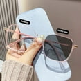 thumbnail image 3 of New Photochromic Glasses Anti Blue Glasses Men Women Color Changing Eyeglasses Anti UV Sunglasses Square Clear Frame Eyewear, 3 of 9
