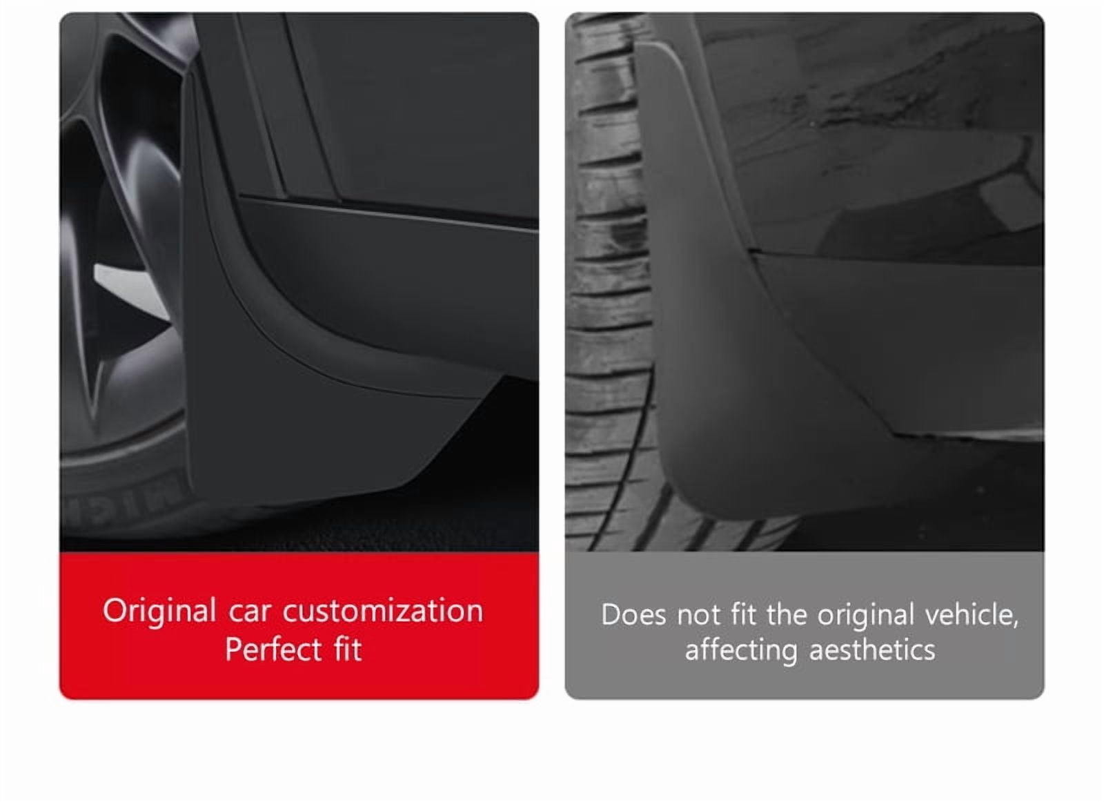 TPE Mud Flaps For Tesla Model Y 3 Highland Car Wheel Splash Guards MudFlaps for Model Y 2024-2020 Model 3 2021-2023 2024