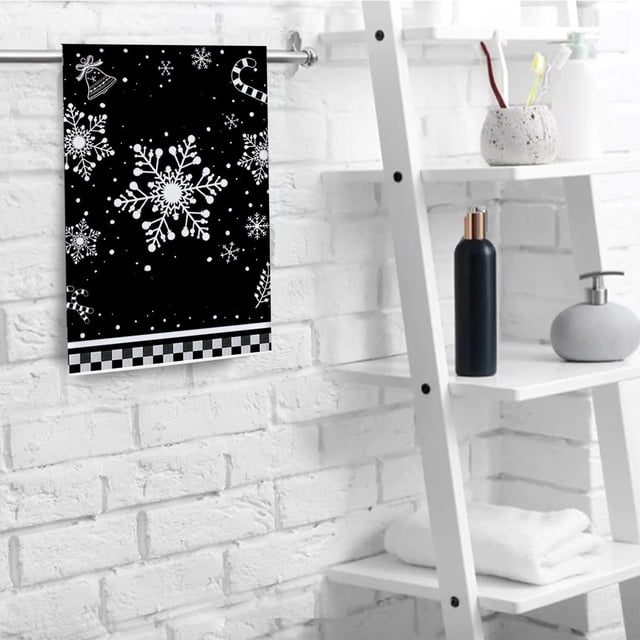 Christmas Kitchen Towels, Holiday Dish Towels, Festive Drying Cloths for Cooking, Baking, and Kitchen Decor, Absorbent and Decorative Tea Towels for Holiday Dinner and Party Use