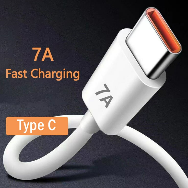 7A 100W C Charging USB Cable Super-Fast Charge Cable for Huawei Mate 30 Xiaomi Fast Charging USB Charger Cables Data Cord - Walmart.com