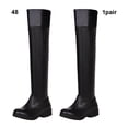 thumbnail image 3 of Qarigey Botas altas Titan cómodas y de moda de PU para cualquier ocasión, botas largas, zapatos por encima de la rodilla Accesorios de calzado negro 48, 3 of 6