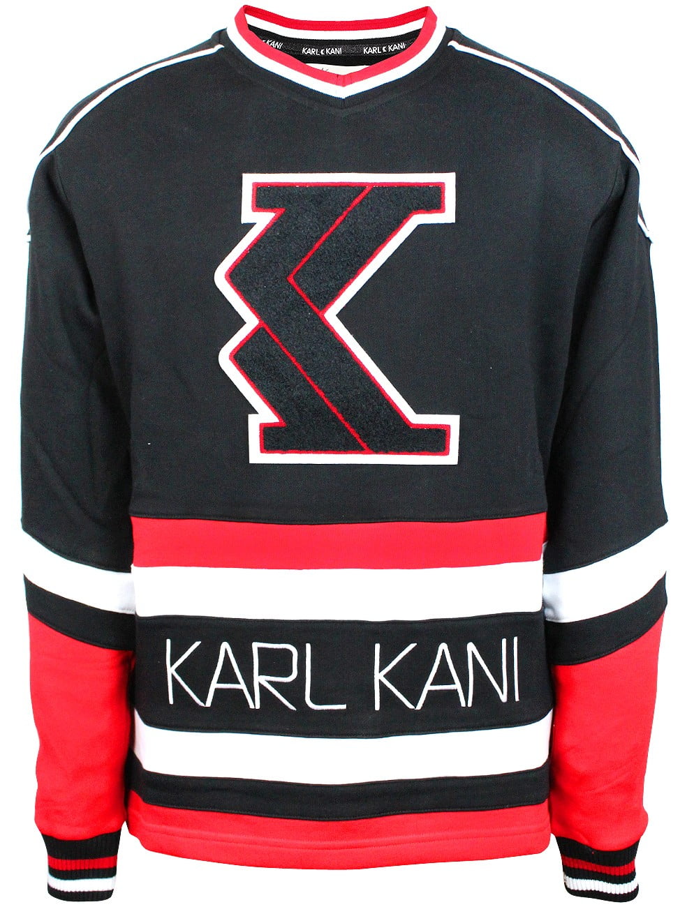 visdom Kilde oase Karl Kani Men's Sweartshirt KK1711 Black Red White - Walmart.com