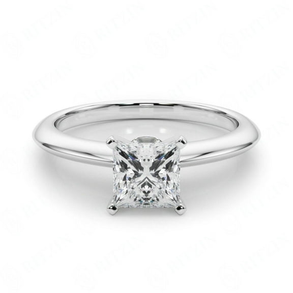 Princess Cut Solitaire Engagement Ring 925 Silver