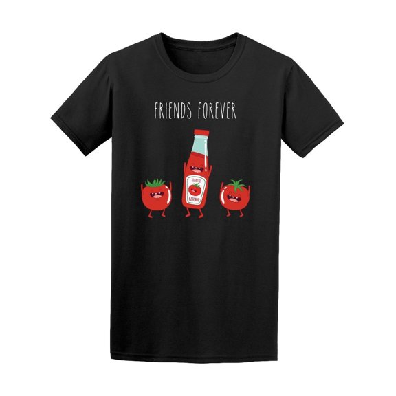 Funny Ketchup Tomato Friends Tee Men's -Image by Shutterstock