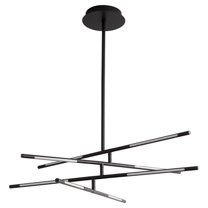 3-804-15-Oxygen Lighting-Palillos - 4.5W 8 LED Pendant-7 Inches Tall and 33 Inches Wide-Black Finish