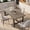 Gray walnut, variant on 63" Industrial Dining Table for 4-6, Rectangle Kitchen Table with Sturdy Metal Frame, Modern Counter for Dinner, Kitchen, Dining Room, Grey Walnut