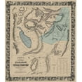 thumbnail image 2 of Bancroft 15x17 Gold Ornate Wood Framed with Double Matting Museum Art Print Titled - Washoe Silver Region Nevada - Bancroft 1862, 2 of 4
