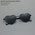 thumbnail image 4 of Gafas de sol Gleyemor polarizadas con forma de corazón para mujer negro, 4 of 7