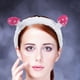 thumbnail image 3 of 2 uds encantadoras diademas hinchadas para mujeres, diademas para el cuidado de la piel de Spa, bonitas diademas de setas para lavarse la cara y desmaquillar, accesorios para el cabello, 3 of 6