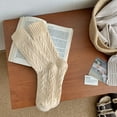thumbnail image 1 of TINZ Chaussettes Longues Épaisses Chaudes Rétro Couleur Café pour Femmes Bas Transparents Bas de Compression pour Femmes, 1 of 3