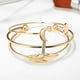 thumbnail image 3 of Pulseras para mujer, regalos para mujer, joyería de moda, pulsera de aleación de plumas y diamantes, conjunto de pulsera, pulsera para mujer, collar, 3 of 5