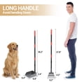 thumbnail image 3 of Dog Pooper Scooper, 2 Pack Adjustable Long Handle, Black Red, 3 of 8