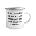 thumbnail image 2 of Sarcastic Flight attendant Gifts, I'm Not Ignoring You. I'm!, Unique Idea Birthday 12oz Camper Mug For Men Women, From Coworkers, Coffee mug, Tea mug, Travel mug, Ceramic mug, Insulated mug, ReUnited, 2 of 2