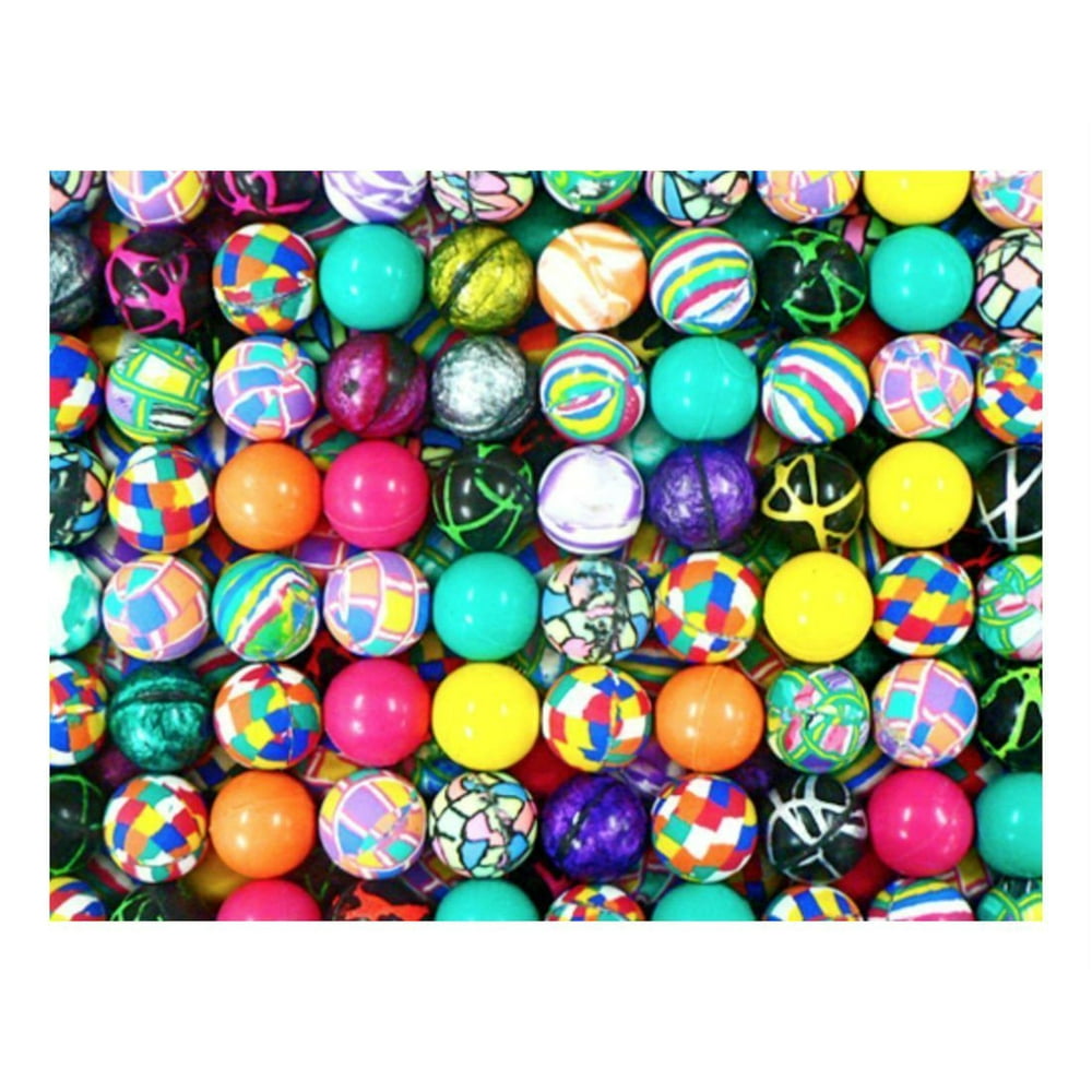 100 MIXED 27MM SUPERBALLS, HIGH BOUNCE VENDING BALLS, SUPER BOUNCY