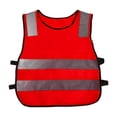 thumbnail image 1 of Chaleco reflectante de seguridad Sunnimix para niños Color fluorescente rojo, 1 of 8