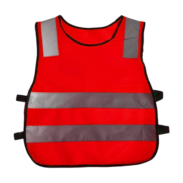 Chaleco reflectante de seguridad Sunnimix para niños Color fluorescente rojo