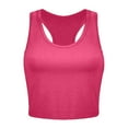 thumbnail image 1 of Hiiyo Women's Racerback Sports Tank Top Solid Casual Summer Sleeveless Tee, Sizes M, 1 of 3