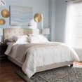 thumbnail image 2 of Baxton Studio Cassandra Tufted Full Low Profile Bed in Light Beige, 2 of 7