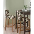 thumbnail image 2 of Southwest Geometric Bar Stool Covers Set of 4, Brown Mexican Aztec Boho Tribal Stretch Washable Bar Chair Covers with Backs, Removable Pub Counter Height Chair Cover for Kitchen Dining Room Cafe, 2 of 7