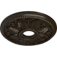 thumbnail image 3 of Ekena Millwork 18 1/8"OD x 3 1/2"ID x 2 3/4"P Edinburgh Ceiling Medallion (Fits Canopies up to 5 1/8"), Hand-Painted Stone Hearth, 3 of 6