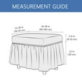 thumbnail image 2 of Dowbom Ottoman Slipcover with Skirt,Stretch Rectangle Footstool Slipcover Removable Washable Non-slip Soft Jacquard Ottoman Cover for Living Room Bedroom Decoration-G, 2 of 7