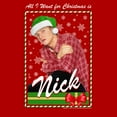 Men's Backstreet Boys Nick All I Want for Christmas Graphic TShirt