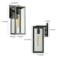 thumbnail image 2 of LNC Vintage 1-Light Black Outdoor Wall Sconce,Waterproof Exterior Wall Sconce, 2 of 8