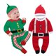 thumbnail image 4 of Pelele navideño para bebé recién nacido de 2025 con gorro, mono de manga larga con dibujos de muñeco de nieve blanco y pies para niño y niña, 4 of 5