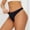 Black, variant on JUSLIO Ladies Underwear Cotton Briefs No Show Underwear Thong Soft Panties Beige L